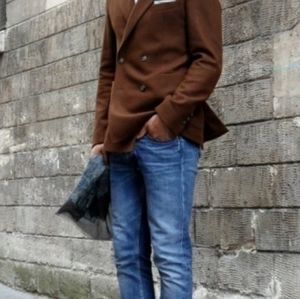 100% Cashmere Bottega Veneta Double Breasted Blaz